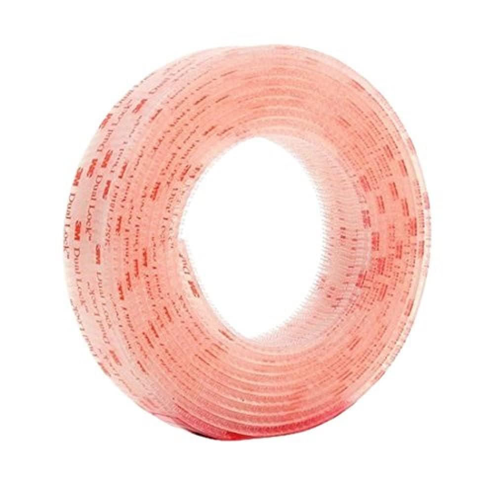 230527223556735_1 3M Dual Lock Reclosable Fasteners Heavy Duty Industrial Use Clear TB3560 1" x 10 ft Mated Strip Indoor/Outdoor Use Great for Metal, Glass, Acrylic, PC, ABS - Image 1